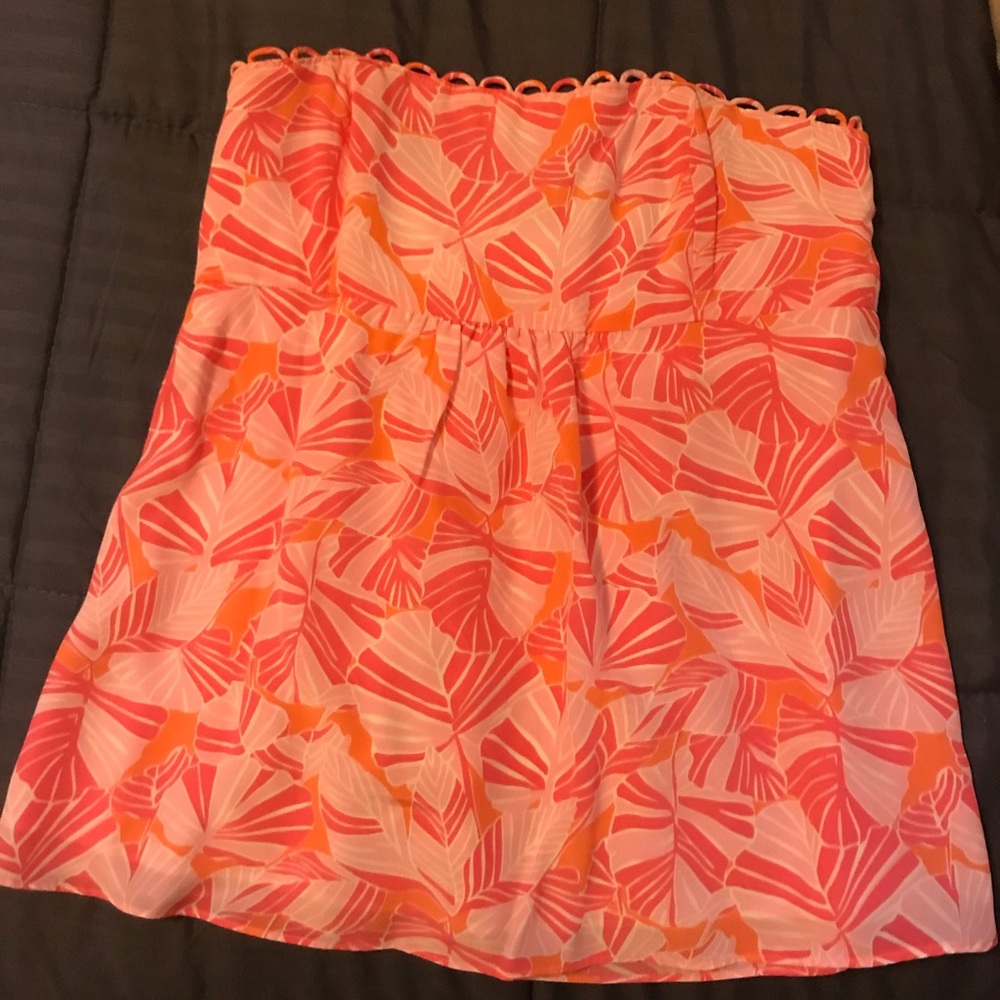 Lilly Pulitzer Pink strapless top